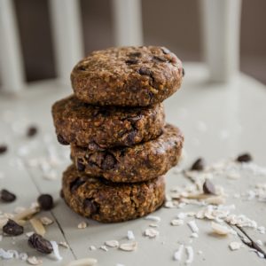 Almond, coconut and oat breakfast cookie