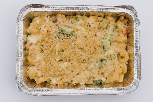 Macaroni + Cheese w/ Chicken + Broccoli