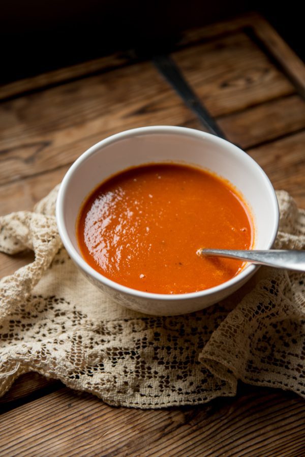 roasted red pepper tomato soup, organic meal delivery