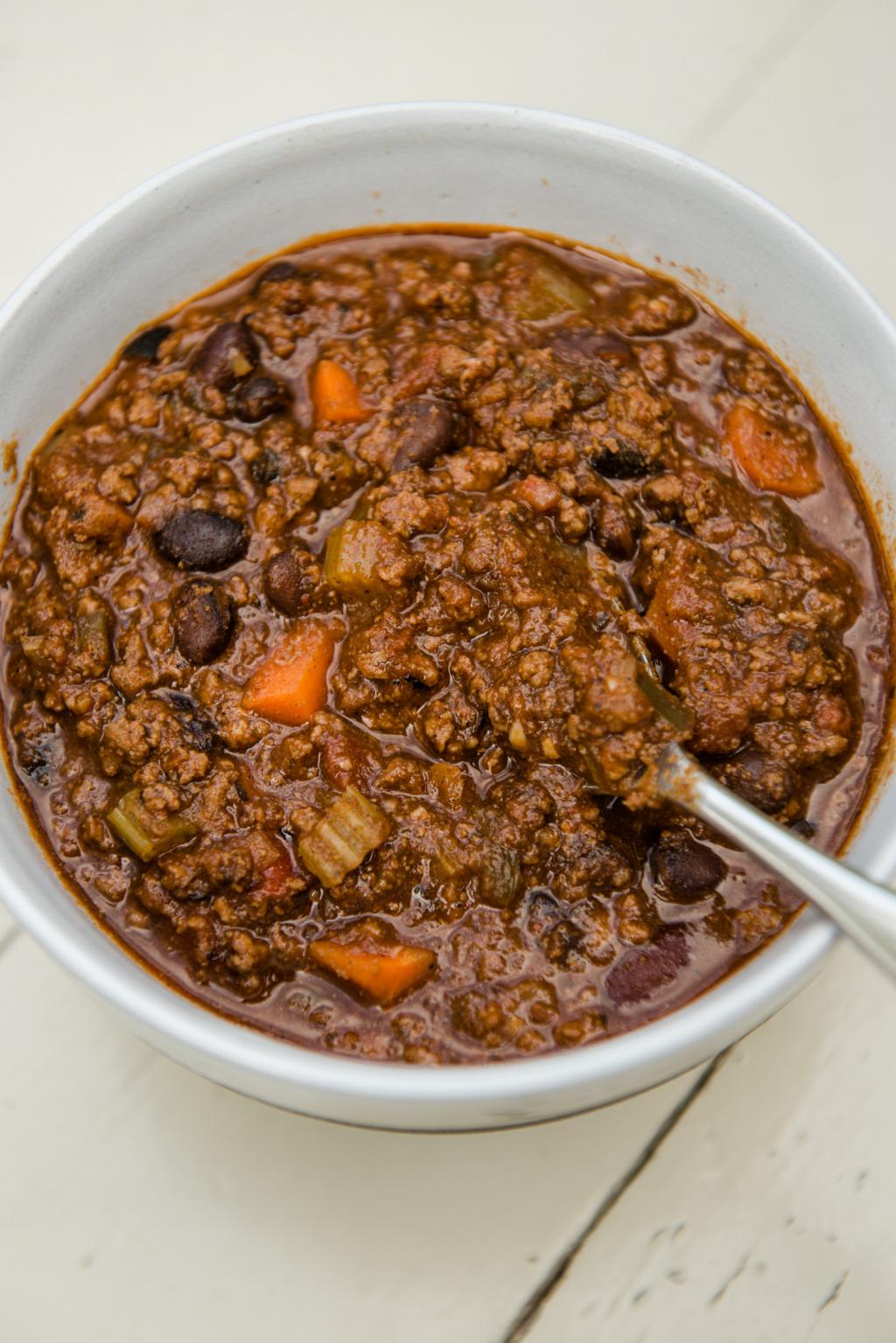Dry-Aged Beef Chili | Fire Roasted Poblano + Sweet Peppers | Cocoa ...