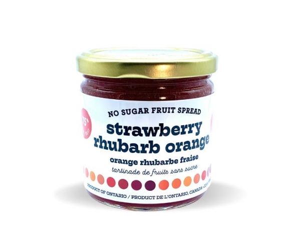 Strawberry Rhubarb Orange Sugar Free Jam